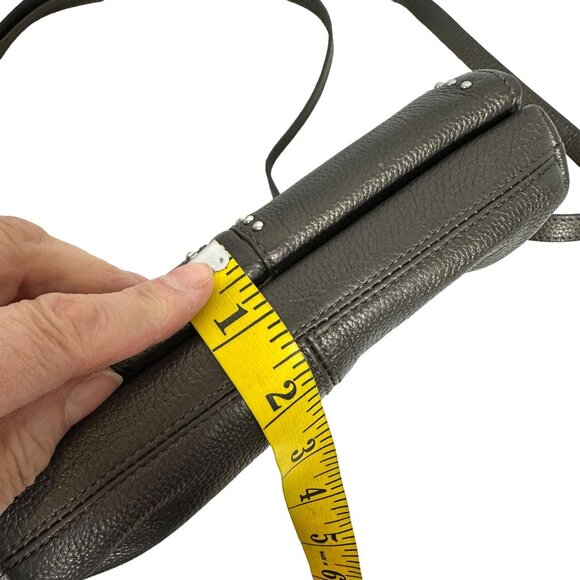 Brighton Organizer Pretty Tough Jagger Studded Crossbody Bag Pewter - Picture 12 of 12